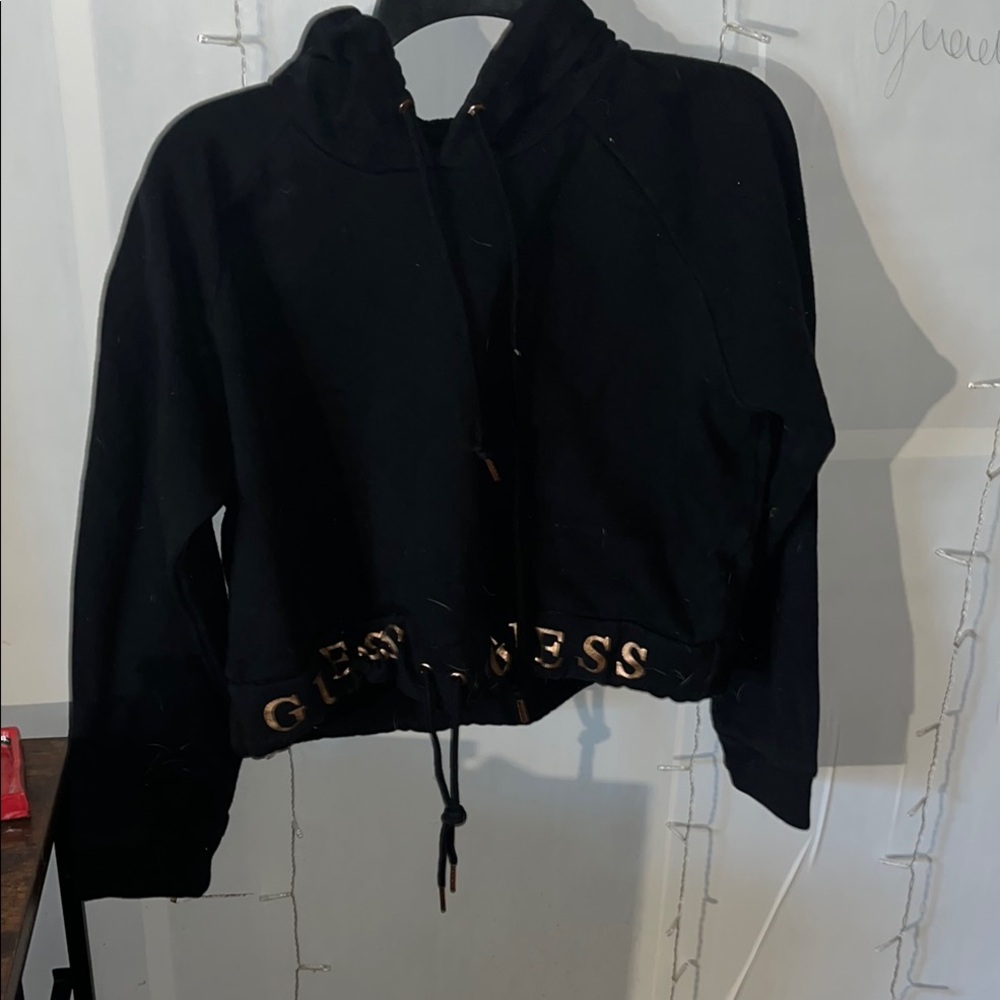 GUESS Black Women's Hoodie Top